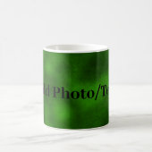 Mug Velours vert personnalisé Ajouter votre photo ou v (Centre)