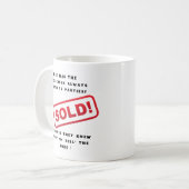 Mug Vendeur, Vendeur Drôle de dire (Devant gauche)
