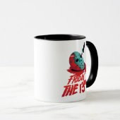 Mug Vendredi 13 | Couteau à travers Masque de hockey b (Devant droit)