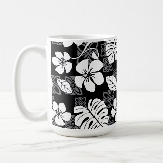 MUG VENDREDI ALOHA (NOIR & GRIS) (Gauche)