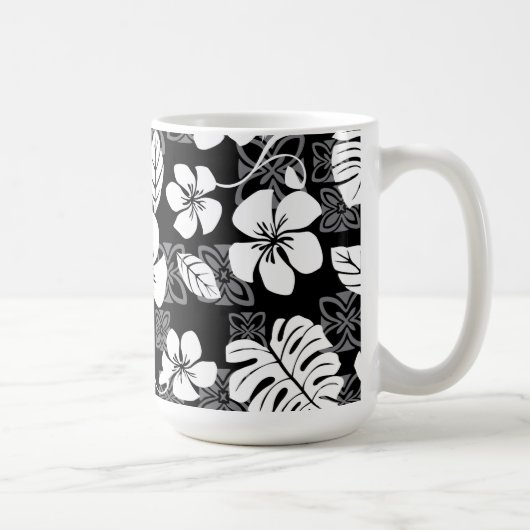 MUG VENDREDI ALOHA (NOIR & GRIS) (Droite)