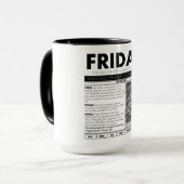 Mug VENDREDI ET LE MYTHE DERRIÈRE LUI :  une de sept (Devant gauche)