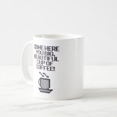 Mug Venez Ici, Grande, Belle Coupe De Café ! (Devant gauche)