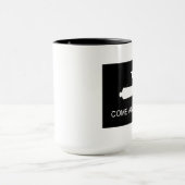 Mug Venez il falloir le drapeau (renversé) (Centre)