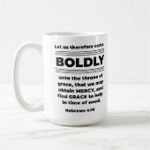 Mug Venez les Hébreux Boldy 4:16 KJV (Gauche)