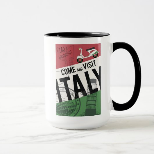 Mug Venez visiter l'Italie (Droite)