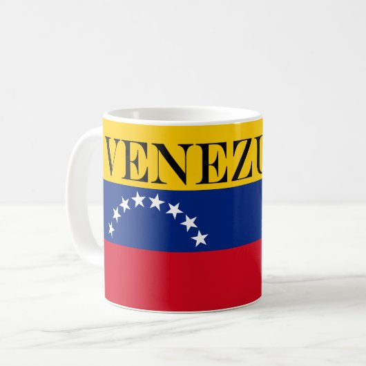 Mug Venezuela : drapeau patriotique vénézuélien (Devant gauche)
