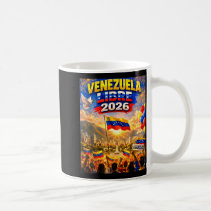 Mug Venezuela Libre 2026 Drapeau du cœur du Venezuela 