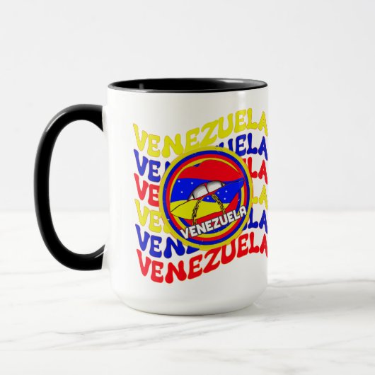 Mug Vénézuélienne Drapeau vénézuélienne Fierté lèvres (Gauche)