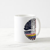 Mug Vénézuélienne France Arbre Drapeau (Devant droit)