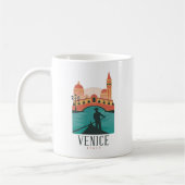 Mug Venice Italie Vintage voyage Gondola (Gauche)