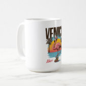 Mug Venice Vibes Flamingo Retro Beach California Tropi (Devant gauche)