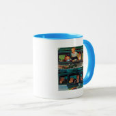 Mug Venir et partir par Norman Rockwell (Devant droit)