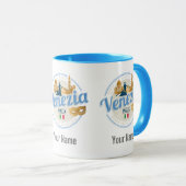 Mug Venise avec gondolier Italie carnaval vintage (Devant droit)
