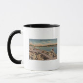 Mug Venise, Floride - Scène de pêche sur les Jetties (Gauche)