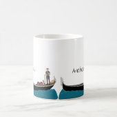 Mug Venise, Italie Gondola et Gondolier Personnalisé (Centre)