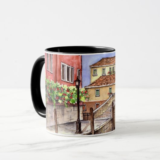 Mug Venise - Stylo & Laver Aquarelle (Devant gauche)