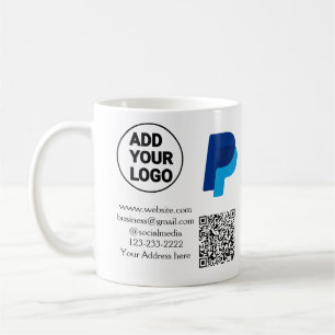 Mug Venmo paypal scan pour payer ajouter q r code logo