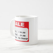 Mug vente de neutrons d'électrons de protons (Devant gauche)
