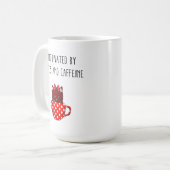 Mug VENTE LIMITÉE Motivée par les chats et la caféine (Devant gauche)