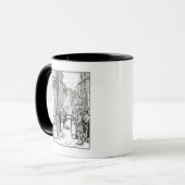 Mug Vente par le crieur public, après une gravure sur (Devant gauche)