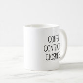 Mug Ventilateur Agent immobilier CONTRATS DE CAFÉ FERM (Devant droit)