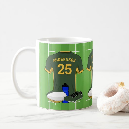Mug Ventilateur de rugby personnalisé DGY (Avec donut)