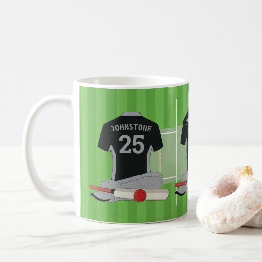 Mug Ventilateur/joueur de cricket (BLSL) (Avec donut)