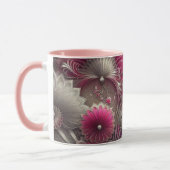 Mug Ventilateurs Art nouveau rose et argent (Gauche)