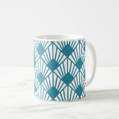 Mug Ventilateurs Turquoises Art déco (Devant droit)