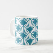 Mug Ventilateurs Turquoises Art déco (Devant gauche)