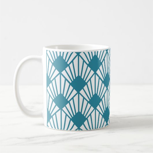 Mug Ventilateurs Turquoises Art déco (Gauche)