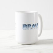 Mug Vents froids. Coeur audacieux. (Devant droit)