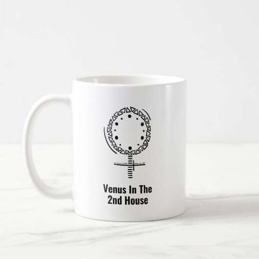 Mug Vénus dans l'astrologie de la 2e Maison Valeur per (Gauche)