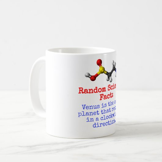 Mug Vénus Est La Seule Planète - Science Fact (Devant gauche)