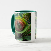 Mug Vénus Flytrap Floral Vert et Rouge (Devant gauche)