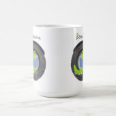Mug Ver de livre dans un hublot (Centre)