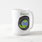 Mug Ver de livre dans un hublot (Devant droit)