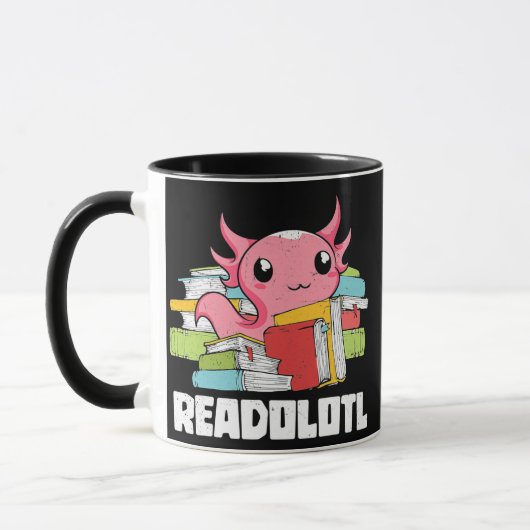 Mug ver de livre Lecture adolotl Amphibien (Gauche)