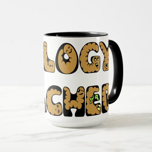 Mug Ver enseignant en biologie (Devant droit)