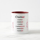 Mug Verbes espagnols enseignement (Centre)