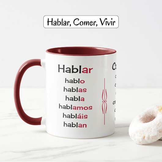 Mug Verbes espagnols enseignement
