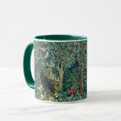 MUG VERDURE, ANIMAUX FORESTIERS, RAVÉS EN FLORAL VERT (Devant gauche)