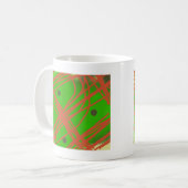 Mug verdure art abstrait (Devant gauche)