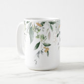 Mug Verdure botanique aux accents d'or (Devant gauche)
