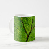 Mug Verdure des veines feuilles de papillon (Devant gauche)