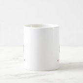 Mug Verdure minimaliste de Noël. Joyeux + lumineux (Centre)