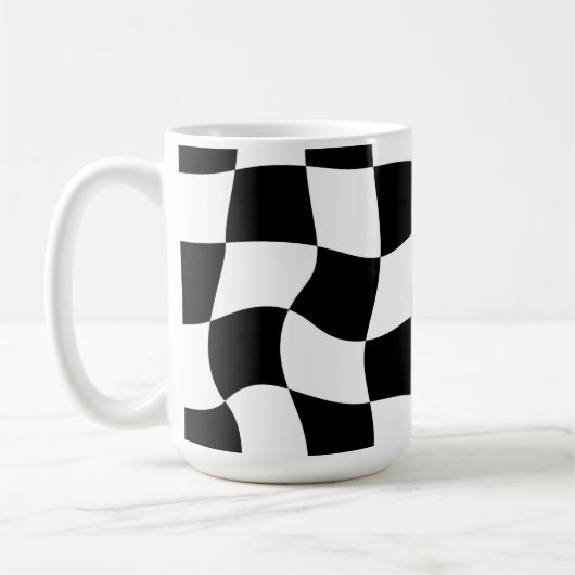Mug vérificateur noir et blanc (Gauche)