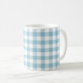 Mug Vérification de buffle bleu décoratif (Devant droit)
