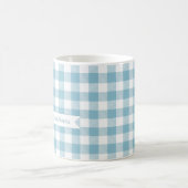 Mug Vérification de buffle bleu décoratif (Centre)